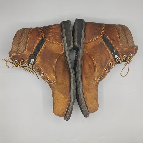 Carhartt Steel Toe Work Boots CMW6274 Men’s Size 10US Brown Leather Safety